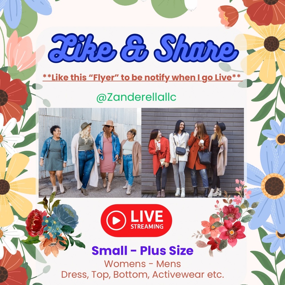 ⭐️✨Like This Flyer To‎ Be Notify For Next Live!